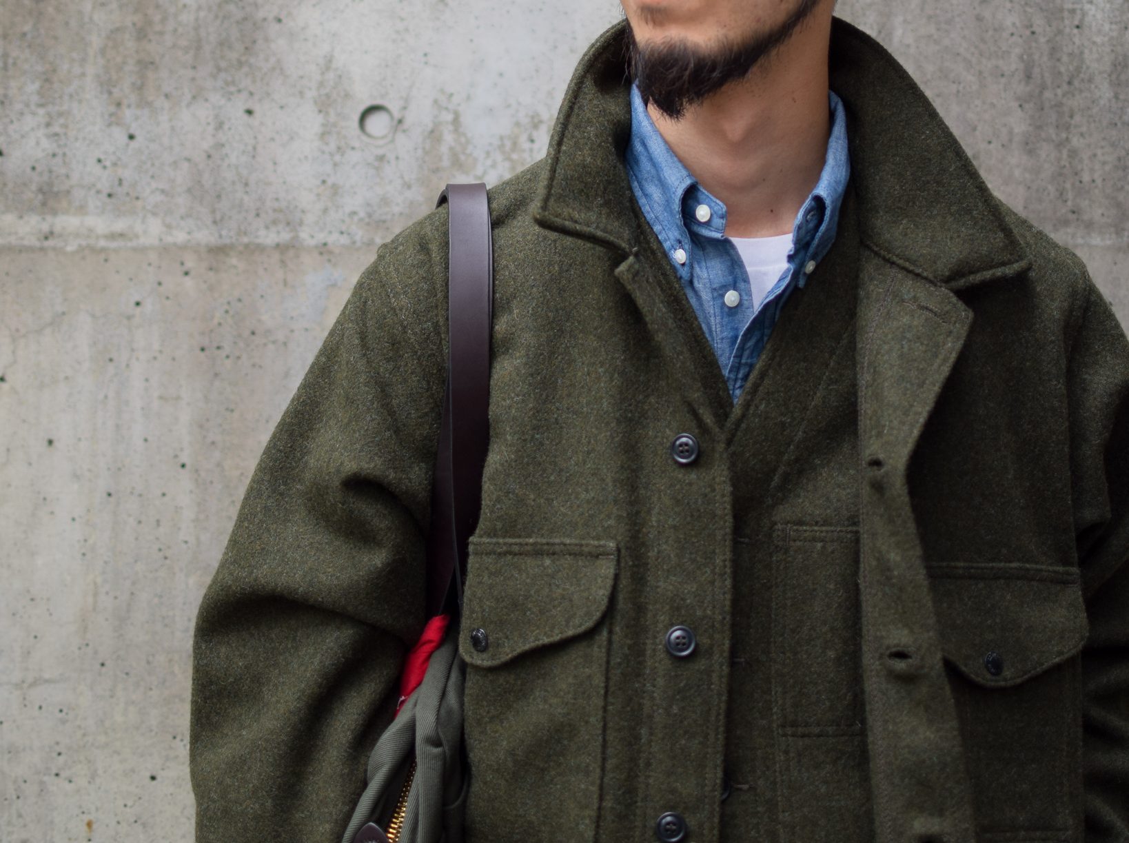 値下げ…原価以下。レア 新品 filson wool cape coat 裏ボア - ファッション